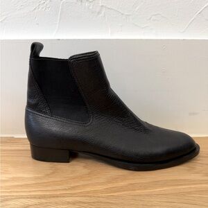 RAG and BONE black Low Heeled Elastic Side Ankle Boots Size 9.5 - $398!
